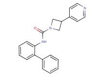 N-2-biphenylyl-3-(4-pyridinyl)-1-azetidinecarboxamide