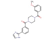 1-[3-(1H-imidazol-2-yl)benzoyl]-4-(3-methoxybenzoyl)piperazine