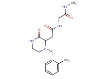 N~1~-methyl-N~2~-{[1-(2-methylbenzyl)-3-oxo-2-piperazinyl]acetyl}glycinamide