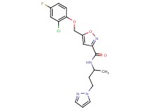 5-[(2-chloro-4-fluorophenoxy)methyl]-N-[1-methyl-3-(1H-pyrazol-1-yl)propyl]-3-isoxazolecarboxamide