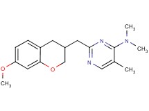 2-[(7-methoxy-3,4-dihydro-2H-chromen-3-yl)methyl]-N,N,5-trimethylpyrimidin-4-amine