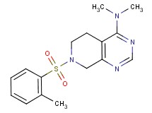 N,N-dimethyl-7-[(2-methylphenyl)sulfonyl]-5,6,7,8-tetrahydropyrido[3,4-d]pyrimidin-4-amine