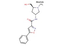 N-[(3R,5S)-5-(hydroxymethyl)-1-methylpyrrolidin-3-yl]-5-phenylisoxazole-3-carboxamide