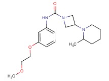 N-[3-(2-methoxyethoxy)phenyl]-3-(2-methylpiperidin-1-yl)azetidine-1-carboxamide