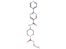 ethyl 4-{[(2-pyridin-4-ylpyrimidin-5-yl)carbonyl]amino}piperidine-1-carboxylate