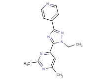4-(1-ethyl-3-pyridin-4-yl-1H-1,2,4-triazol-5-yl)-2,6-dimethylpyrimidine
