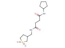 N-cyclopentyl-N'-[(1,1-dioxidotetrahydro-3-thienyl)methyl]succinamide