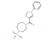 1-(methylsulfonyl)-4-[(1-phenyl-1H-1,2,3-triazol-4-yl)carbonyl]-1,4-diazepane