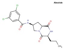 3,5-dichloro-N-[(3S,7S,8aS)-1,4-dioxo-3-propyloctahydropyrrolo[1,2-a]pyrazin-7-yl]benzamide