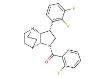 (3R*,3aR*,7aR*)-3-(2,3-difluorophenyl)-1-(2-fluorobenzoyl)octahydro-4,7-ethanopyrrolo[3,2-b]pyridine