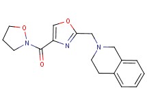 2-{[4-(2-isoxazolidinylcarbonyl)-1,3-oxazol-2-yl]methyl}-1,2,3,4-tetrahydroisoquinoline