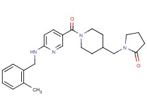 1-{[1-({6-[(2-methylbenzyl)amino]-3-pyridinyl}carbonyl)-4-piperidinyl]methyl}-2-pyrrolidinone