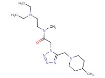 N-[2-(diethylamino)ethyl]-N-methyl-2-{5-[(4-methyl-1-piperidinyl)methyl]-1H-tetrazol-1-yl}acetamide