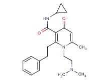 N-cyclopropyl-1-[2-(dimethylamino)ethyl]-6-methyl-4-oxo-2-(2-phenylethyl)-1,4-dihydro-3-pyridinecarboxamide