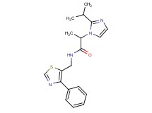 2-(2-isopropyl-1H-imidazol-1-yl)-N-[(4-phenyl-1,3-thiazol-5-yl)methyl]propanamide