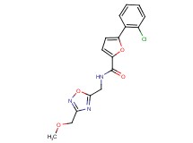 5-(2-chlorophenyl)-N-{[3-(methoxymethyl)-1,2,4-oxadiazol-5-yl]methyl}-2-furamide