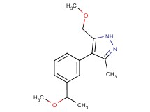 4-[3-(1-methoxyethyl)phenyl]-5-(methoxymethyl)-3-methyl-1H-pyrazole