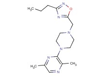 2,5-dimethyl-3-{4-[(3-propyl-1,2,4-oxadiazol-5-yl)methyl]-1-piperazinyl}pyrazine