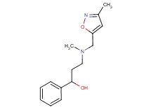 3-{methyl[(3-methylisoxazol-5-yl)methyl]amino}-1-phenylpropan-1-ol