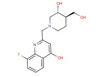 8-fluoro-2-{[rel-(3R,4R)-3-hydroxy-4-(hydroxymethyl)-1-piperidinyl]methyl}-4-quinolinol