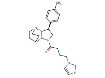 (2R*,3S*,6R*)-5-[4-(1H-imidazol-1-yl)butanoyl]-3-(4-methylphenyl)-1,5-diazatricyclo[5.2.2.0~2,6~]undecane