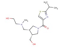 2-[({(3R*,4R*)-4-(hydroxymethyl)-1-[(2-isopropyl-1,3-thiazol-4-yl)carbonyl]pyrrolidin-3-yl}methyl)(methyl)amino]ethanol