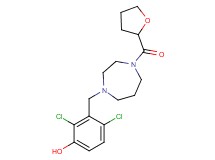 2,4-dichloro-3-{[4-(tetrahydrofuran-2-ylcarbonyl)-1,4-diazepan-1-yl]methyl}phenol