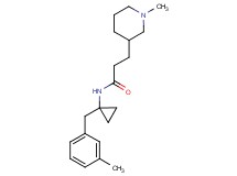 N-[1-(3-methylbenzyl)cyclopropyl]-3-(1-methyl-3-piperidinyl)propanamide