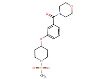 4-(3-{[1-(methylsulfonyl)piperidin-4-yl]oxy}benzoyl)morpholine