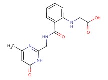 {[2-({[(4-methyl-6-oxo-1,6-dihydropyrimidin-2-yl)methyl]amino}carbonyl)phenyl]amino}acetic acid