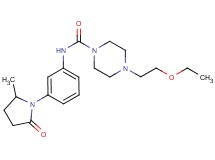4-(2-ethoxyethyl)-N-[3-(2-methyl-5-oxopyrrolidin-1-yl)phenyl]piperazine-1-carboxamide