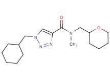 1-(cyclohexylmethyl)-N-methyl-N-(tetrahydro-2H-pyran-2-ylmethyl)-1H-1,2,3-triazole-4-carboxamide