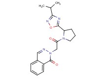 2-{2-[2-(3-isopropyl-1,2,4-oxadiazol-5-yl)-1-pyrrolidinyl]-2-oxoethyl}-1(2H)-phthalazinone