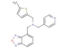 (2,1,3-benzoxadiazol-4-ylmethyl)[(5-methyl-2-thienyl)methyl](pyridin-4-ylmethyl)amine