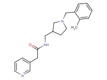N-{[1-(2-methylbenzyl)pyrrolidin-3-yl]methyl}-2-pyridin-3-ylacetamide