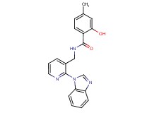 N-{[2-(1H-benzimidazol-1-yl)pyridin-3-yl]methyl}-2-hydroxy-4-methylbenzamide