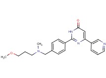 2-(4-{[(3-methoxypropyl)(methyl)amino]methyl}phenyl)-6-pyridin-3-ylpyrimidin-4(3H)-one
