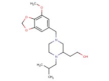 2-{1-isobutyl-4-[(7-methoxy-1,3-benzodioxol-5-yl)methyl]-2-piperazinyl}ethanol