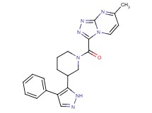 7-methyl-3-{[3-(4-phenyl-1H-pyrazol-5-yl)piperidin-1-yl]carbonyl}[1,2,4]triazolo[4,3-a]pyrimidine