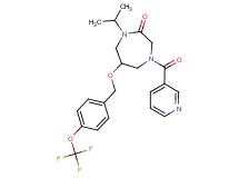 1-isopropyl-4-(3-pyridinylcarbonyl)-6-{[4-(trifluoromethoxy)benzyl]oxy}-1,4-diazepan-2-one