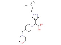 [1-(3-methylbutyl)-1H-pyrazol-4-yl][4-(morpholin-4-ylmethyl)piperidin-1-yl]acetic acid