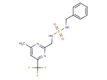 N-benzyl-N'-{[4-methyl-6-(trifluoromethyl)pyrimidin-2-yl]methyl}sulfamide