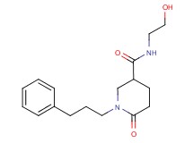 N-(2-hydroxyethyl)-6-oxo-1-(3-phenylpropyl)-3-piperidinecarboxamide
