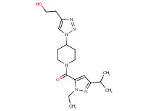 2-(1-{1-[(1-ethyl-3-isopropyl-1H-pyrazol-5-yl)carbonyl]piperidin-4-yl}-1H-1,2,3-triazol-4-yl)ethanol