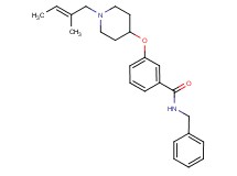 N-benzyl-3-({1-[(2E)-2-methyl-2-buten-1-yl]-4-piperidinyl}oxy)benzamide