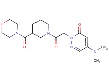 5-(dimethylamino)-2-{2-[3-(morpholin-4-ylcarbonyl)piperidin-1-yl]-2-oxoethyl}pyridazin-3(2H)-one