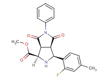 methyl (1R*,3S*,3aR*,6aS*)-3-(2-fluoro-4-methylphenyl)-4,6-dioxo-5-phenyloctahydropyrrolo[3,4-c]pyrrole-1-carboxylate