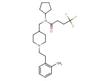 N-cyclopentyl-4,4,4-trifluoro-N-({1-[2-(2-methylphenyl)ethyl]-4-piperidinyl}methyl)butanamide
