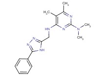 N~2~,N~2~,5,6-tetramethyl-N~4~-[(5-phenyl-4H-1,2,4-triazol-3-yl)methyl]pyrimidine-2,4-diamine