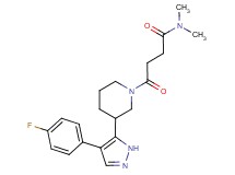 4-{3-[4-(4-fluorophenyl)-1H-pyrazol-5-yl]piperidin-1-yl}-N,N-dimethyl-4-oxobutanamide